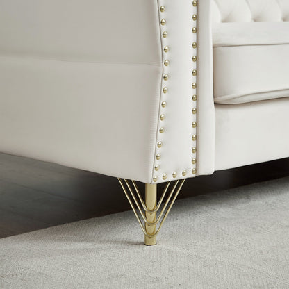 Divano Chesterfield in velluto 60.2