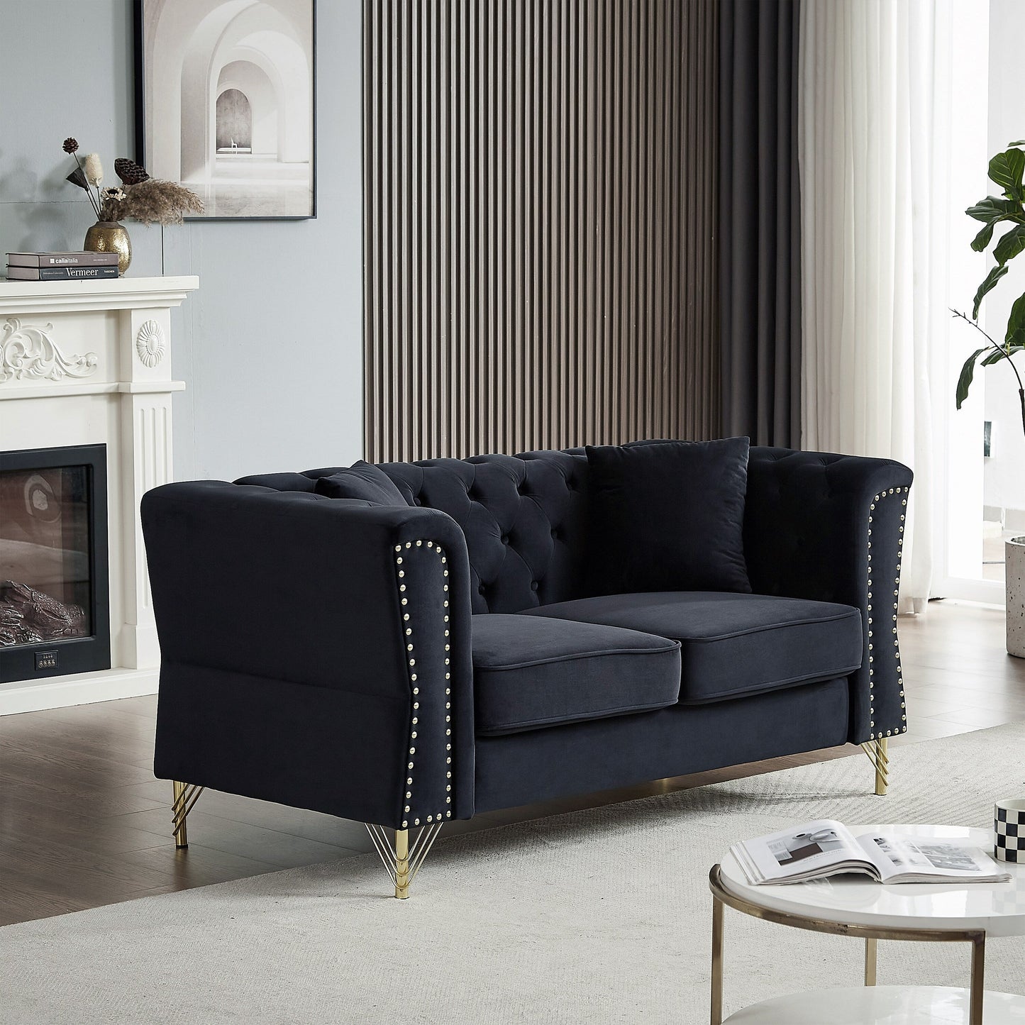 Divano Chesterfield in velluto 60.2