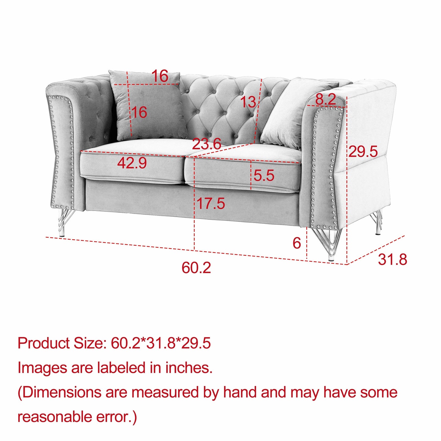 Divano Chesterfield in velluto 60.2