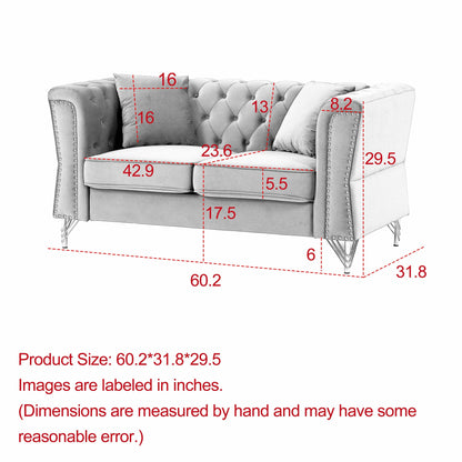 Divano Chesterfield in velluto 60.2
