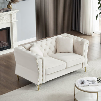 Divano Chesterfield in velluto 60.2