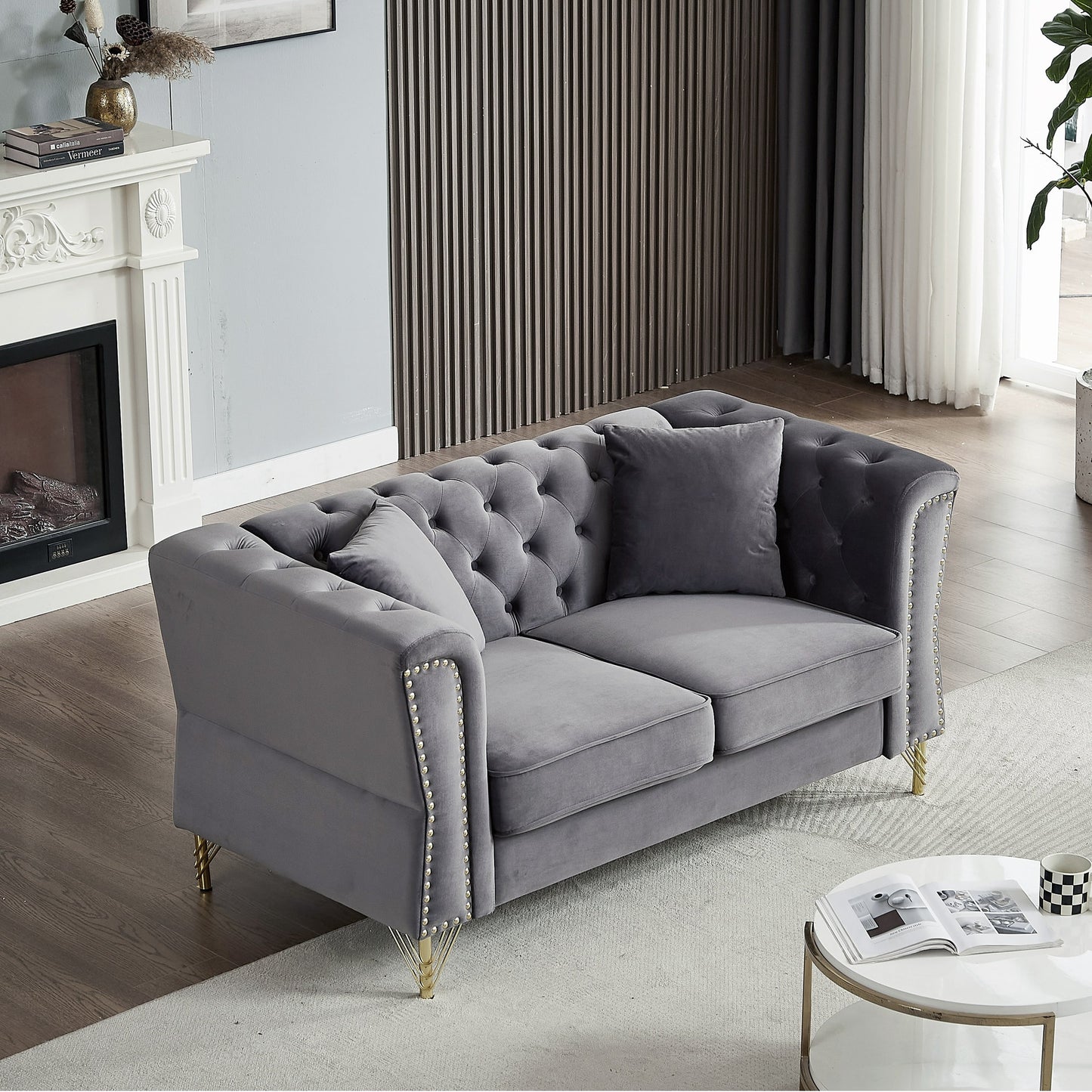 Divano Chesterfield in velluto 60.2