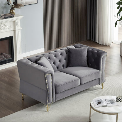 Divano Chesterfield in velluto 60.2