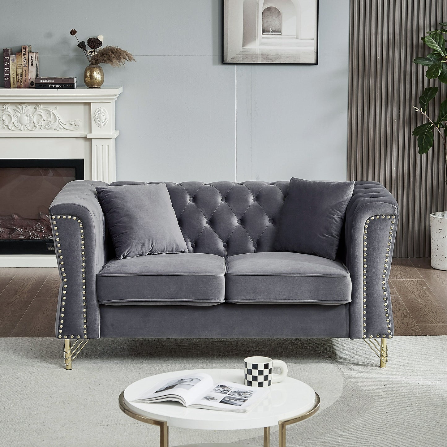 Divano Chesterfield in velluto 60.2
