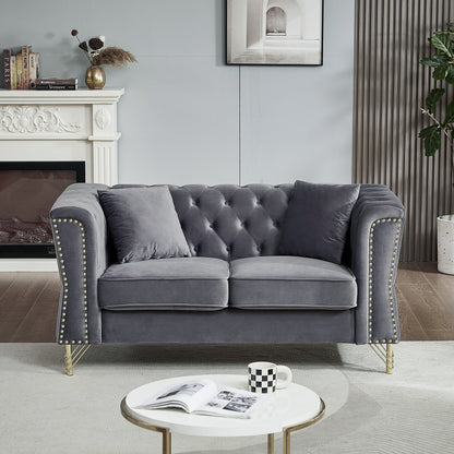 Divano Chesterfield in velluto 60.2