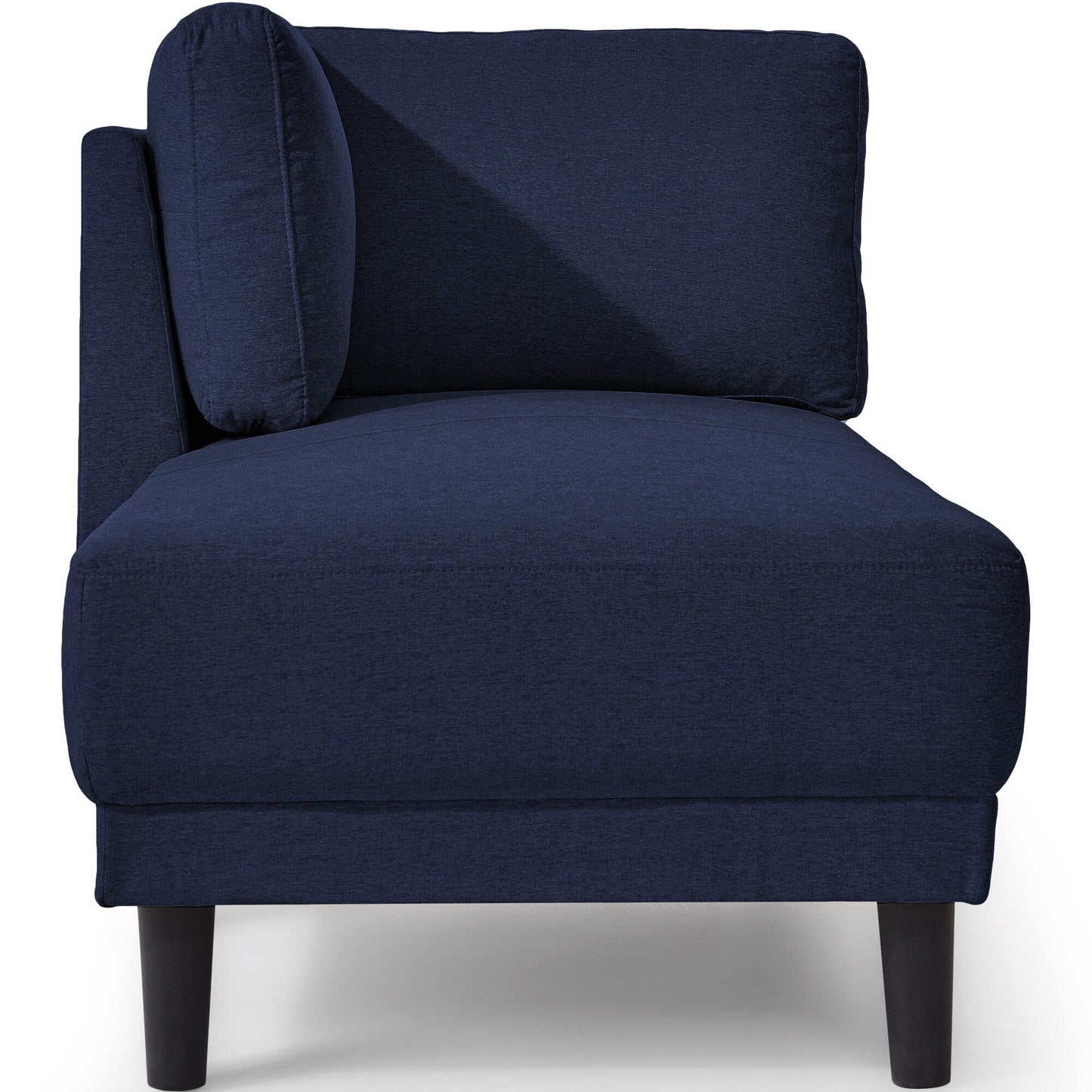 65 Chaise longue angolare moderna in lino con cuscini rimovibili, divano letto, divano per il tempo libero, chaise longue imbottita