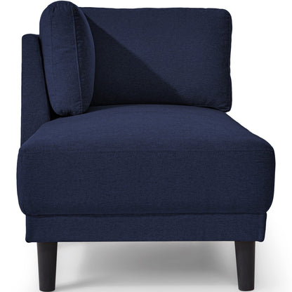 65 Chaise longue angolare moderna in lino con cuscini rimovibili, divano letto, divano per il tempo libero, chaise longue imbottita