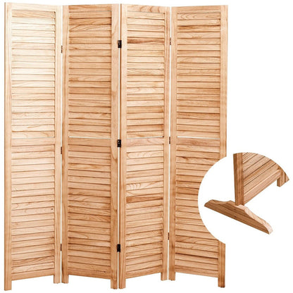 Divisorio pieghevole in legno massello da 65'' H