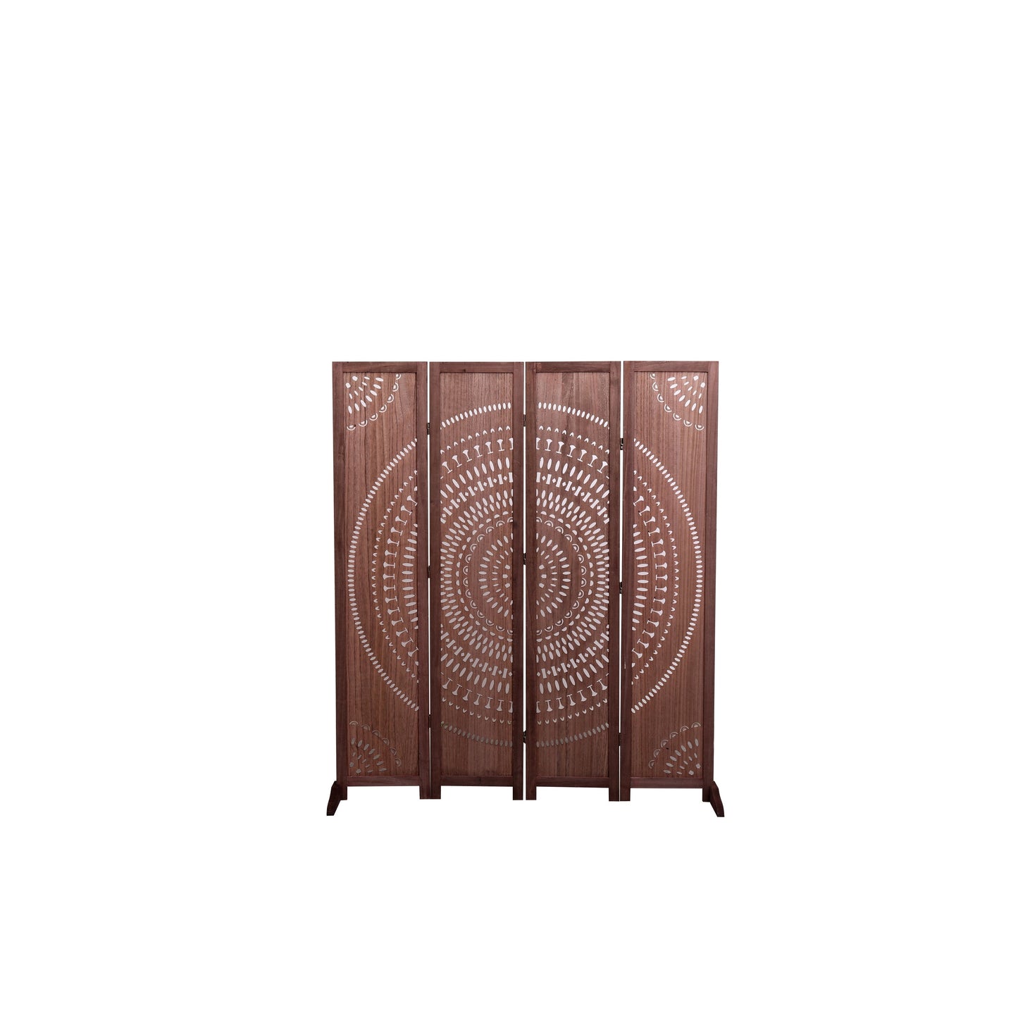 Divisorio pieghevole in legno massello da 65'' H