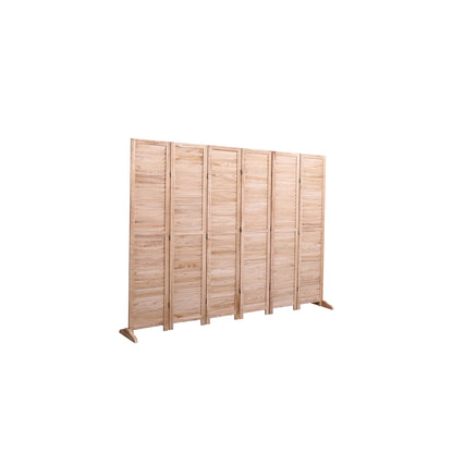 Divisorio pieghevole in legno massello da 65'' H