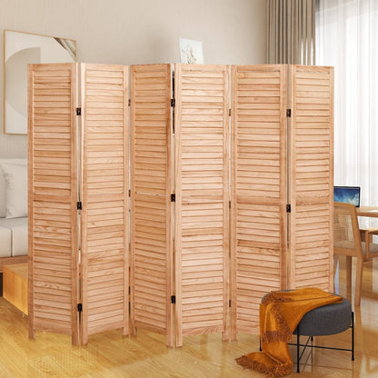 Divisorio pieghevole in legno massello da 65'' H