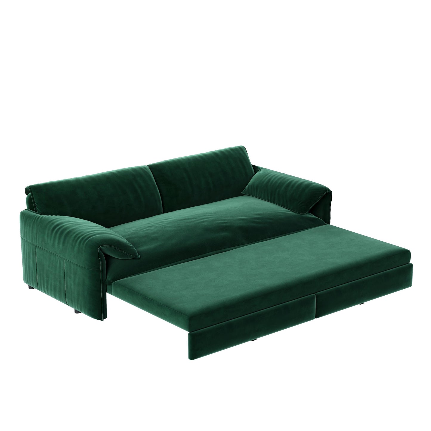 Divano letto estraibile da 66 pollici, divano letto convertibile 3 in 1 con contenitore laterale, divano letto multifunzionale in velluto