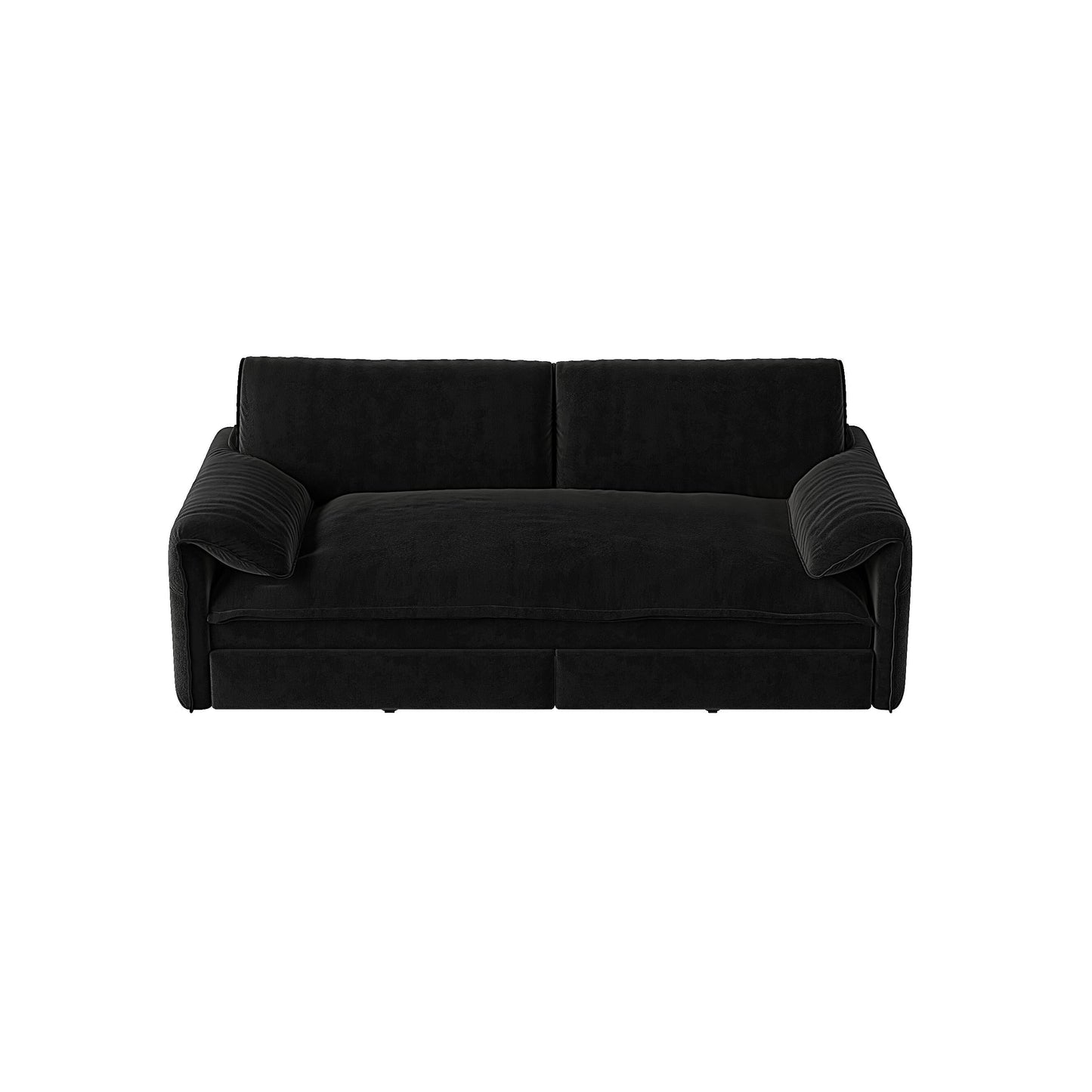 Divano letto estraibile da 66 pollici, divano letto convertibile 3 in 1 con contenitore laterale, divano letto multifunzionale in velluto