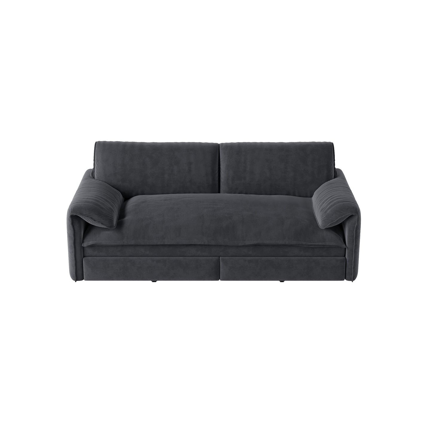 Divano letto estraibile da 66 pollici, divano letto convertibile 3 in 1 con contenitore laterale, divano letto multifunzionale in velluto