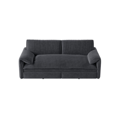 Divano letto estraibile da 66 pollici, divano letto convertibile 3 in 1 con contenitore laterale, divano letto multifunzionale in velluto