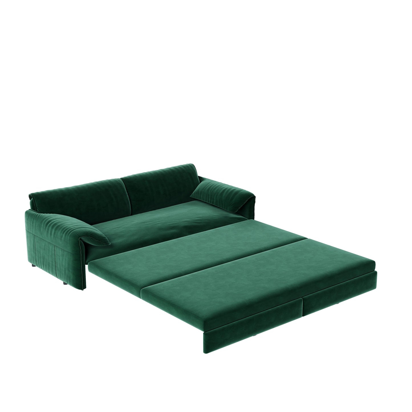 Divano letto estraibile da 66 pollici, divano letto convertibile 3 in 1 con contenitore laterale, divano letto multifunzionale in velluto