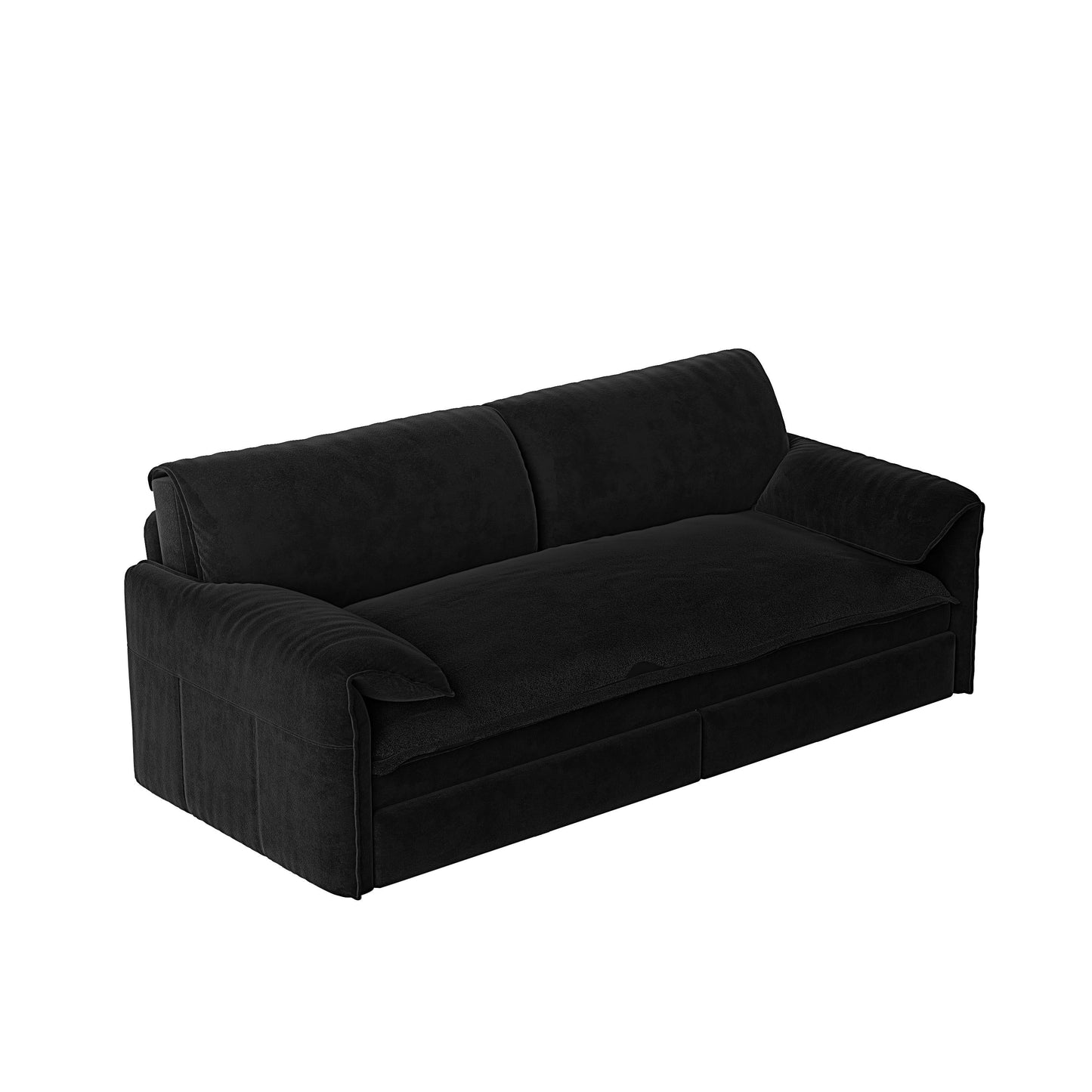 Divano letto estraibile da 66 pollici, divano letto convertibile 3 in 1 con contenitore laterale, divano letto multifunzionale in velluto