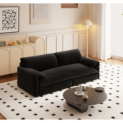 Divano letto estraibile da 66 pollici, divano letto convertibile 3 in 1 con contenitore laterale, divano letto multifunzionale in velluto