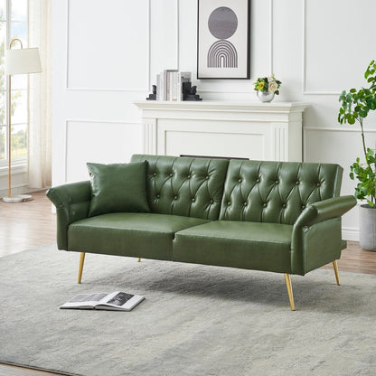 Divano letto in similpelle da 67,71 pollici con braccioli regolabili - 67,71 L * 33,07 P * 31,1 A