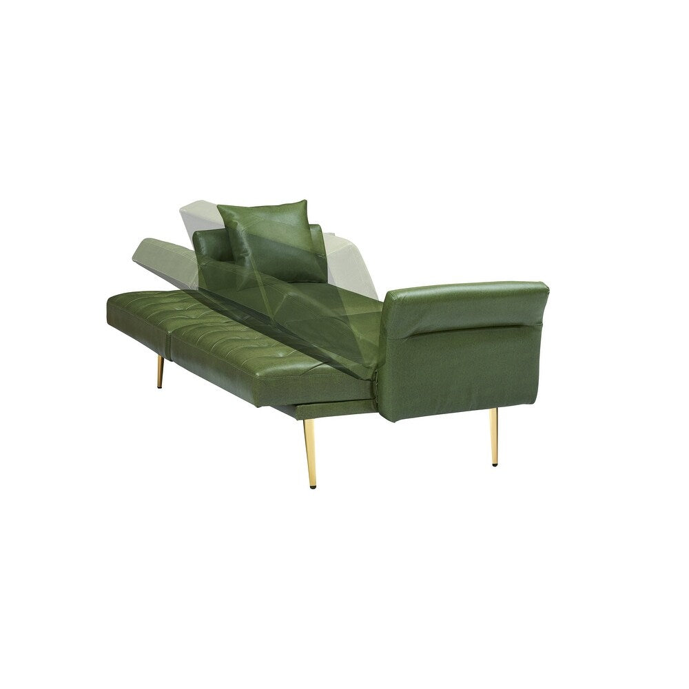 Divano letto in similpelle da 67,71 pollici con braccioli regolabili - 67,71 L * 33,07 P * 31,1 A
