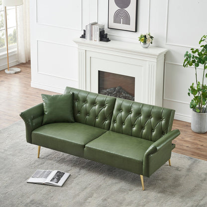 Divano letto in similpelle da 67,71 pollici con braccioli regolabili - 67,71 L * 33,07 P * 31,1 A