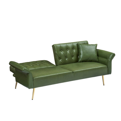 Divano letto in similpelle da 67,71 pollici con braccioli regolabili - 67,71 L * 33,07 P * 31,1 A