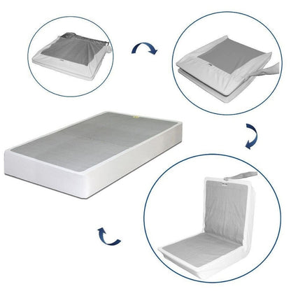 Materasso in memory foam gel da 7 pollici con box spring e set di gambe di Crown Comfort