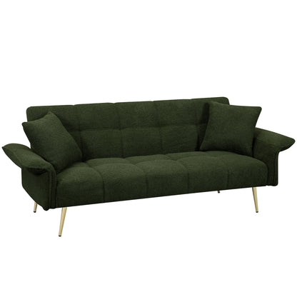 Divano letto matrimoniale trasformabile con braccioli pieghevoli - 31,10 x 70,00 x 31,49