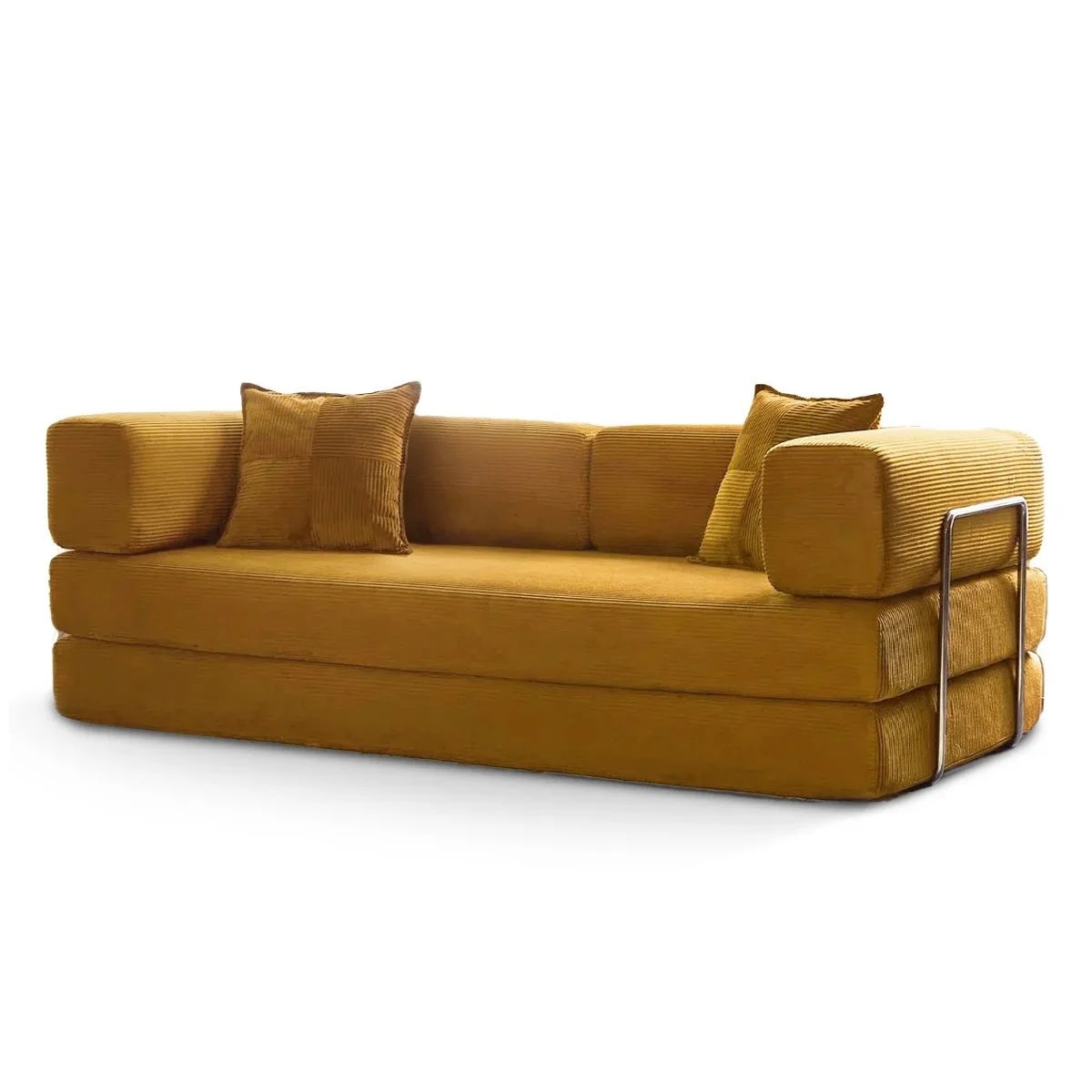 Divano letto trasformabile da 78,8 metri con cuscino, supporto per la schiena, bracciolo, divano da pavimento, divano a compressione, divano futon, letto da salotto