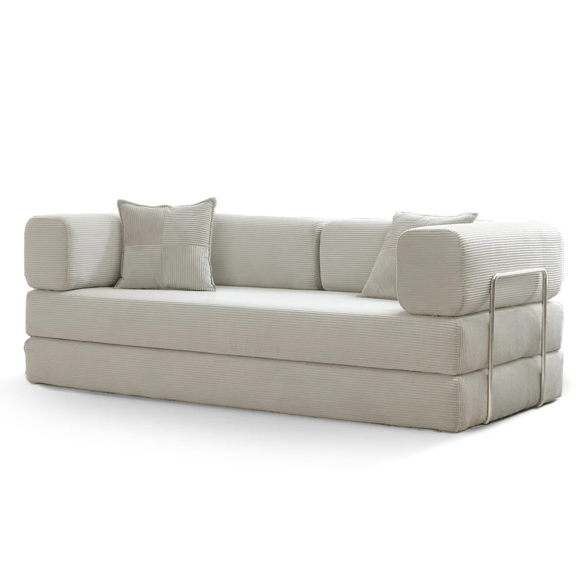 Divano letto trasformabile da 78,8 metri con cuscino, supporto per la schiena, bracciolo, divano da pavimento, divano a compressione, divano futon, letto da salotto