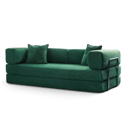 Divano letto trasformabile da 78,8 metri con cuscino, supporto per la schiena, bracciolo, divano da pavimento, divano a compressione, divano futon, letto da salotto
