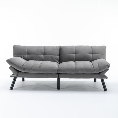 Divano moderno convertibile in tessuto da 70,9'' con schienale regolabile