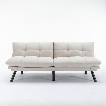 Divano moderno convertibile in tessuto da 70,9'' con schienale regolabile