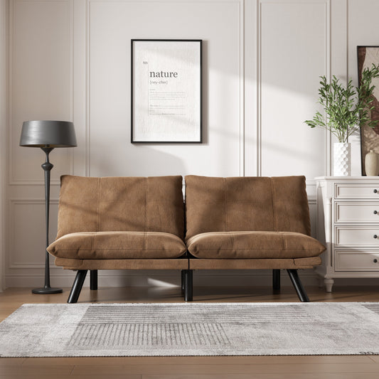 Divano moderno convertibile in tessuto da 70,9'' con schienale regolabile
