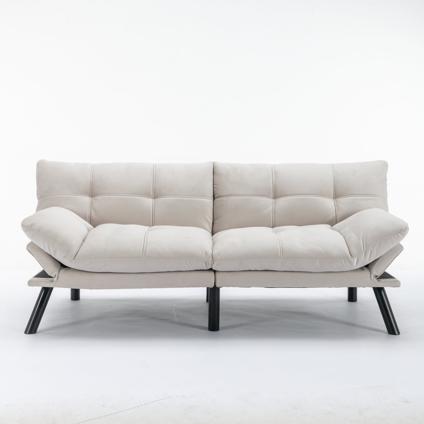 Divano moderno convertibile in tessuto da 70,9'' con schienale regolabile