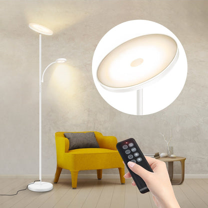 Lampada da terra Torchiere a 70 LED con controllo touch e telecomando - N/D