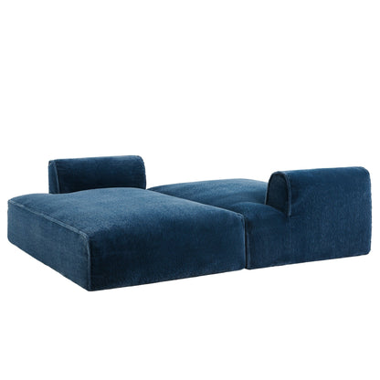 72 Divano letto modulare oversize imbottito in schiuma compressa