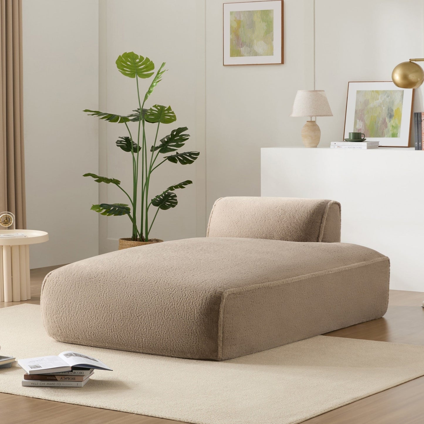 72 Divano letto modulare oversize imbottito in schiuma compressa