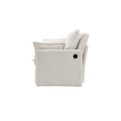 Divano letto convertibile 3 in 1 in velluto a coste da 73,6 pollici con letto estraibile, porte di ricarica USB e vano portaoggetti laterale