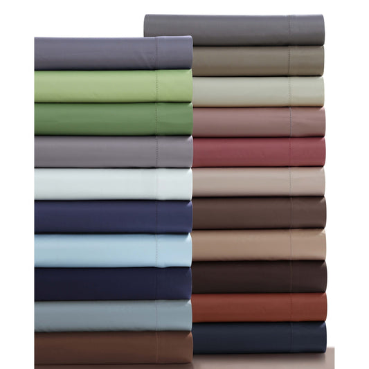 Set di lenzuola con tasche extra profonde in cotone 750TC con lenzuolo piatto oversize