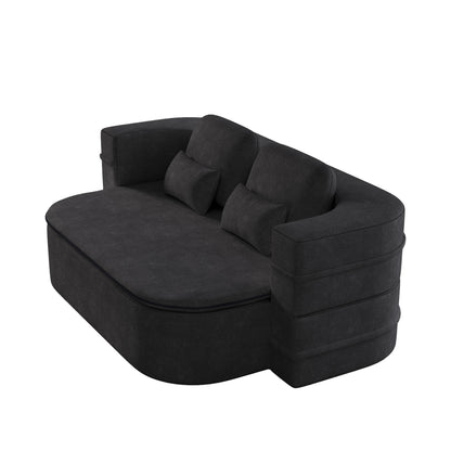 Divano letto pieghevole 2 in 1 in ciniglia con coperta per soggiorno