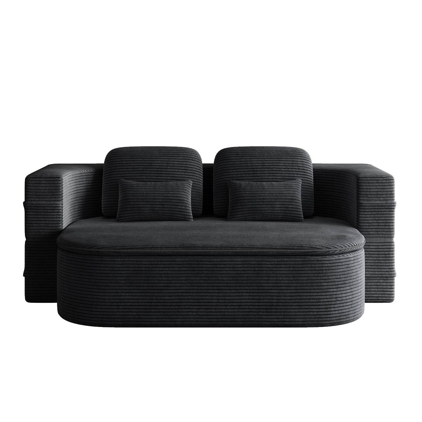 Divano letto trasformabile da 75'' con coperta, divano da pavimento, divano da salotto per soggiorno