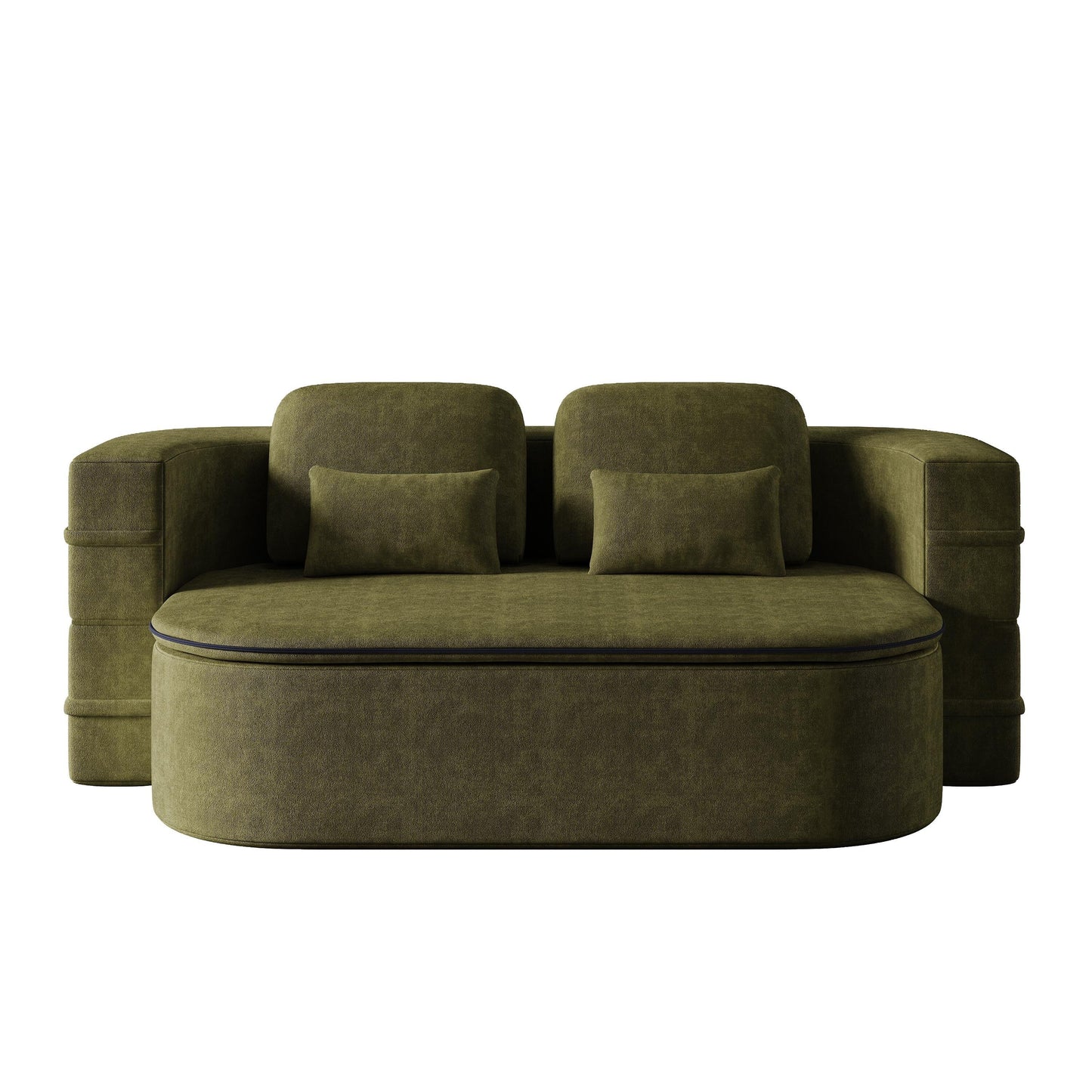 Divano letto trasformabile da 75'' con coperta, divano da pavimento, divano da salotto per soggiorno