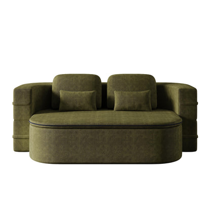 Divano letto trasformabile da 75'' con coperta, divano da pavimento, divano da salotto per soggiorno