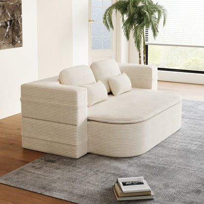 Divano letto trasformabile da 75'' con coperta, divano da pavimento, divano da salotto per soggiorno