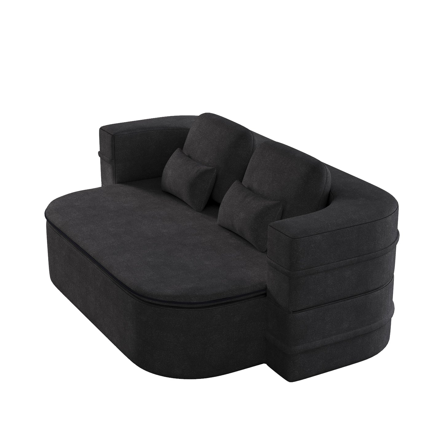 Divano letto trasformabile da 75'' con coperta, divano da pavimento, divano da salotto per soggiorno
