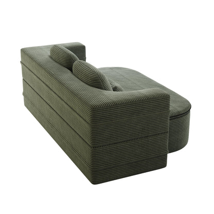 Divano letto trasformabile da 75'' con coperta, divano da pavimento, divano da salotto per soggiorno
