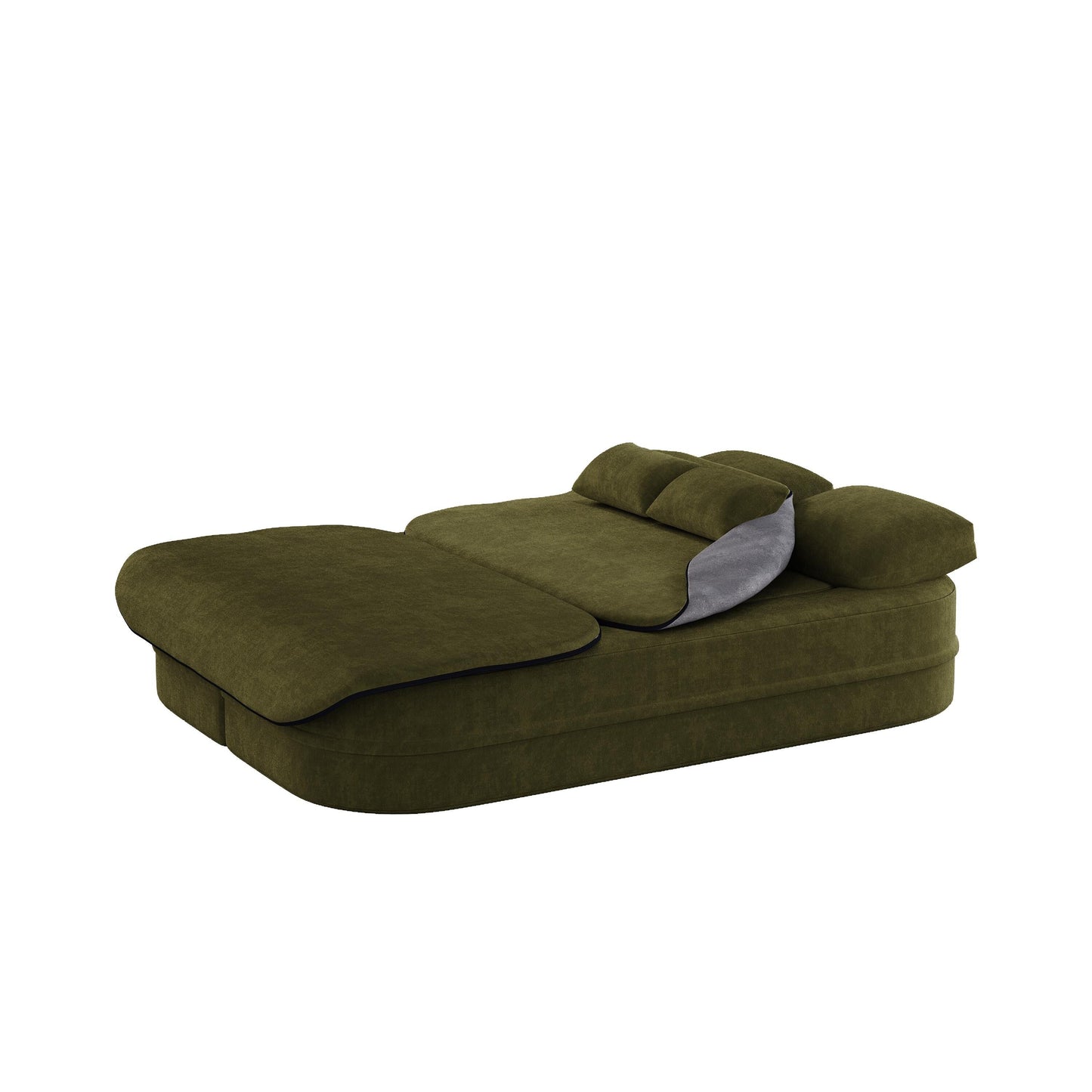 Divano letto trasformabile da 75'' con coperta, divano da pavimento, divano da salotto per soggiorno
