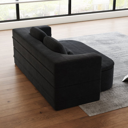 Divano letto trasformabile da 75'' con coperta, divano da pavimento, divano da salotto per soggiorno