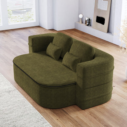 Divano letto trasformabile da 75'' con coperta, divano da pavimento, divano da salotto per soggiorno